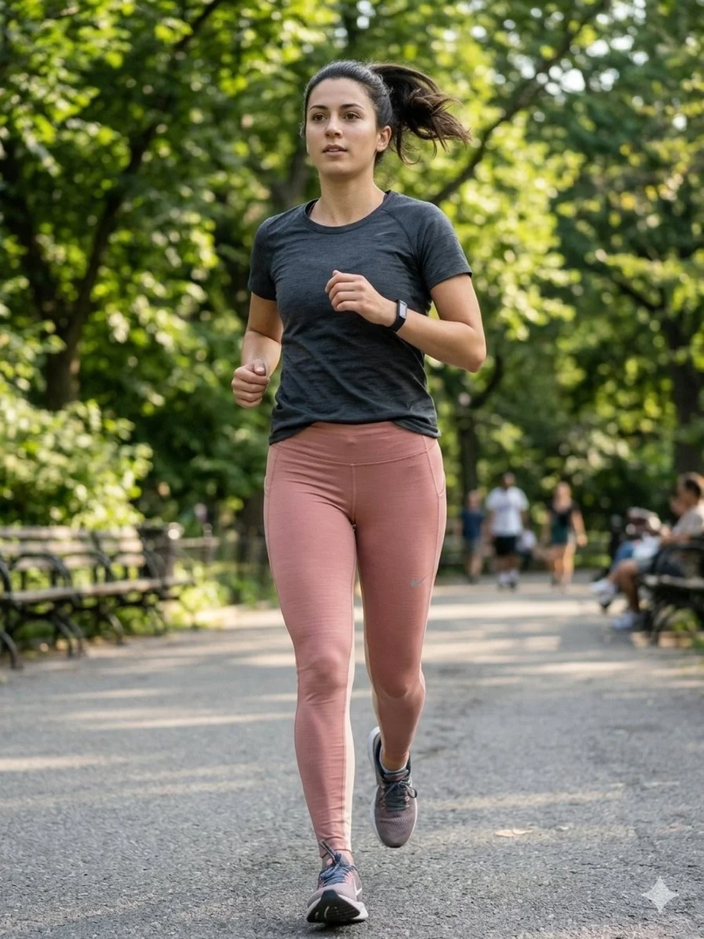 Nike Women's Fast Mid-Rise Running Tights Sz M